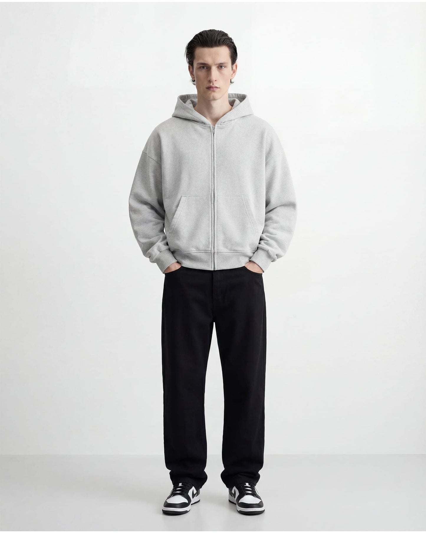 MarketPrint Hoodie OVERSIZED ZIPPER HOODIE