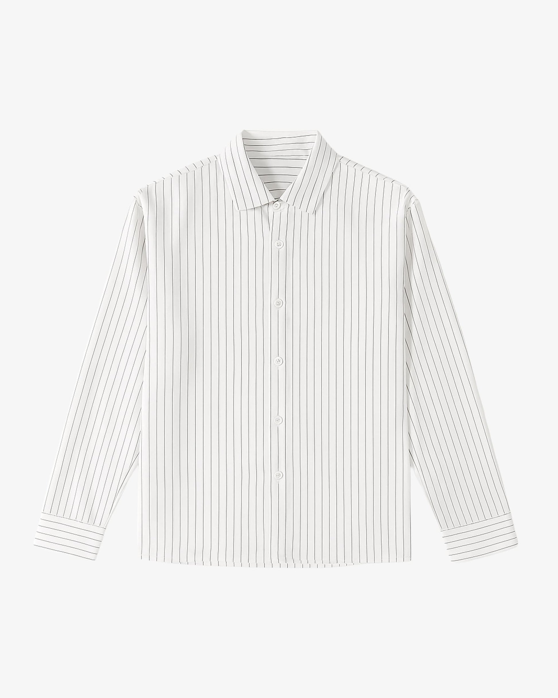 SMJ STYLE Hemd HEMD REN – BOX FIT PINSTRIPE