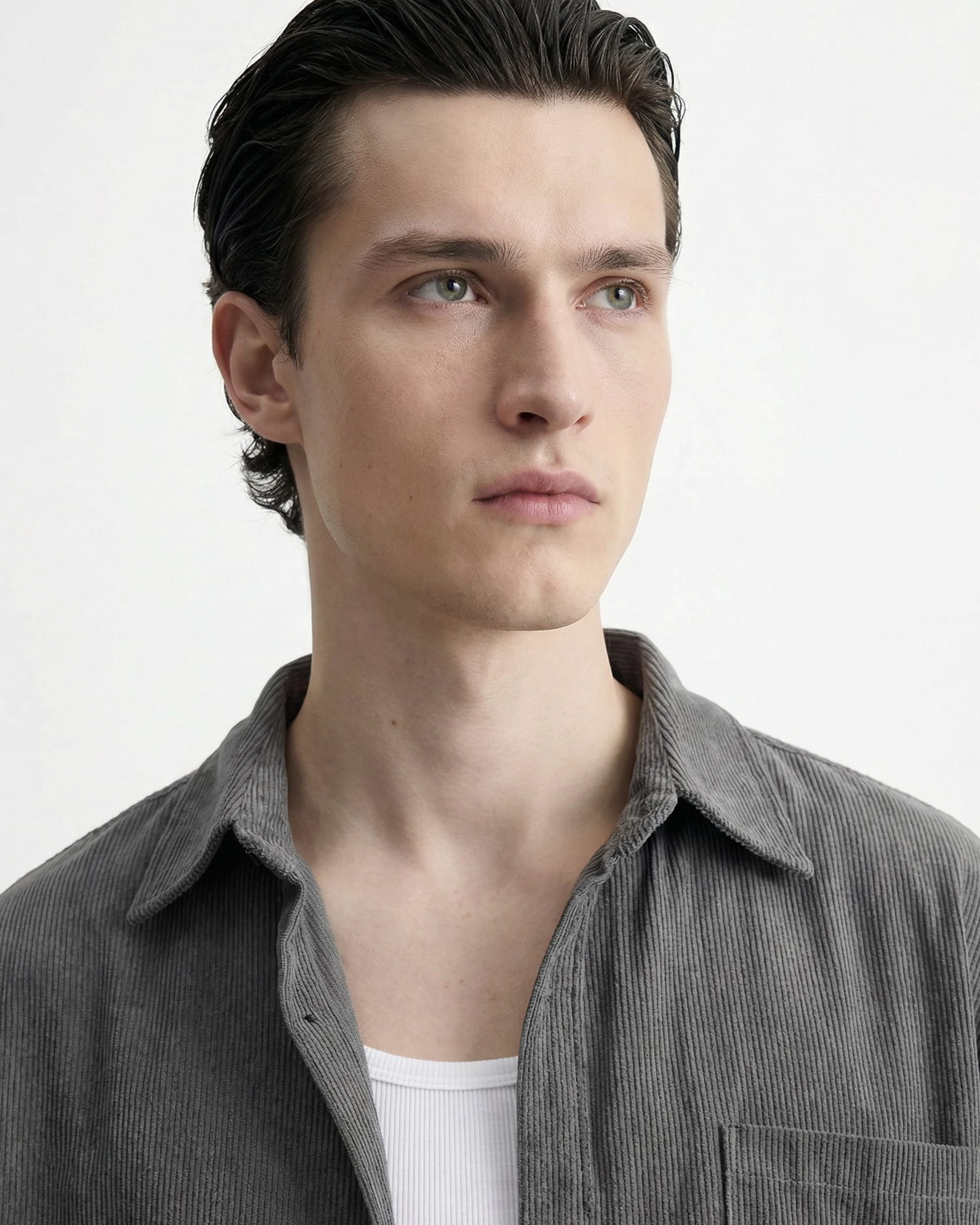 SMJ STYLE Hemd OVERSHIRT KAI – BOX FIT CORD