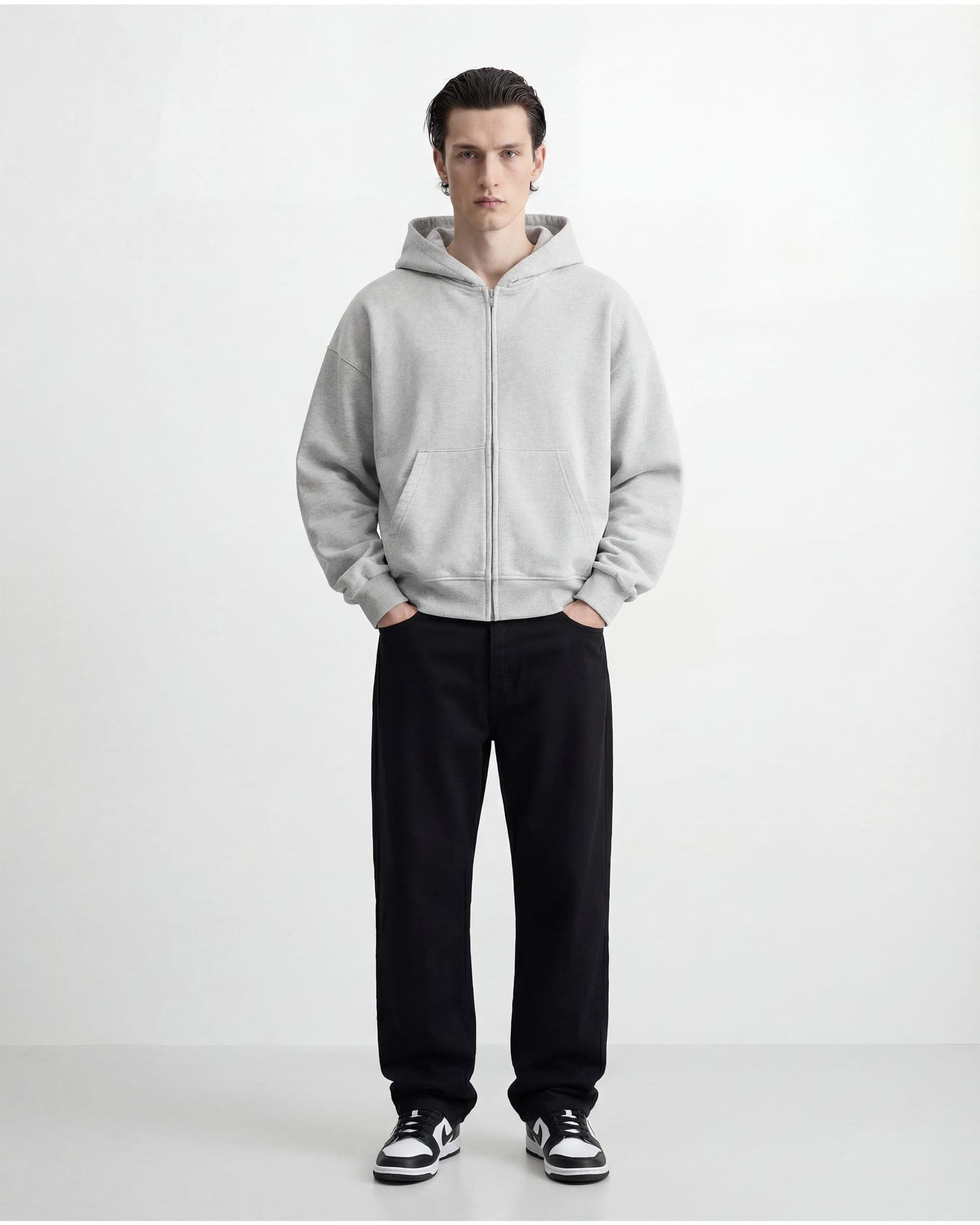 MarketPrint Hoodie OVERSIZED ZIPPER HOODIE