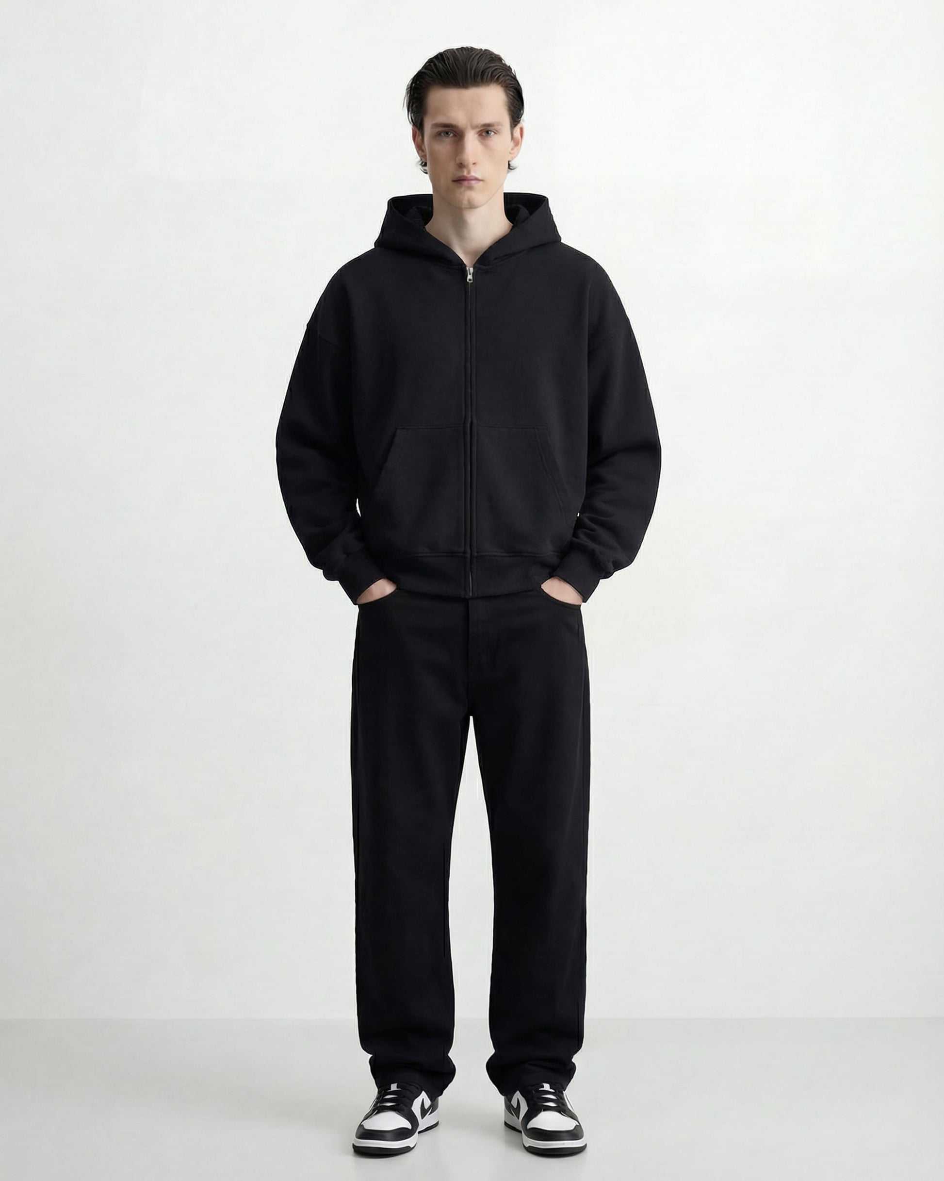 MarketPrint Hoodie OVERSIZED ZIPPER HOODIE