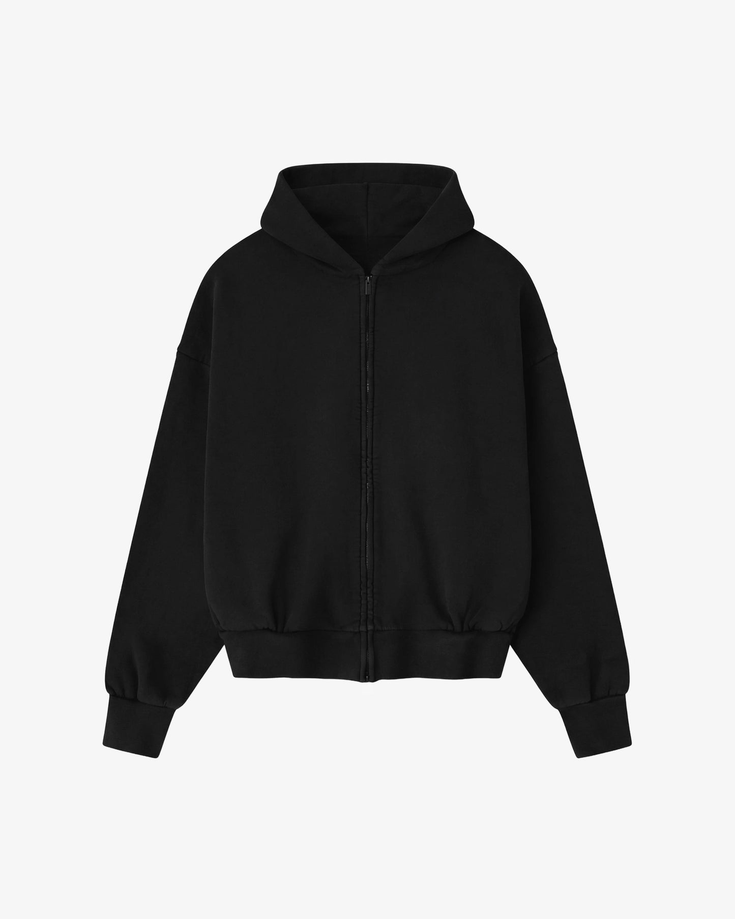 MarketPrint Hoodie S / SCHWARZ OVERSIZED ZIPPER HOODIE