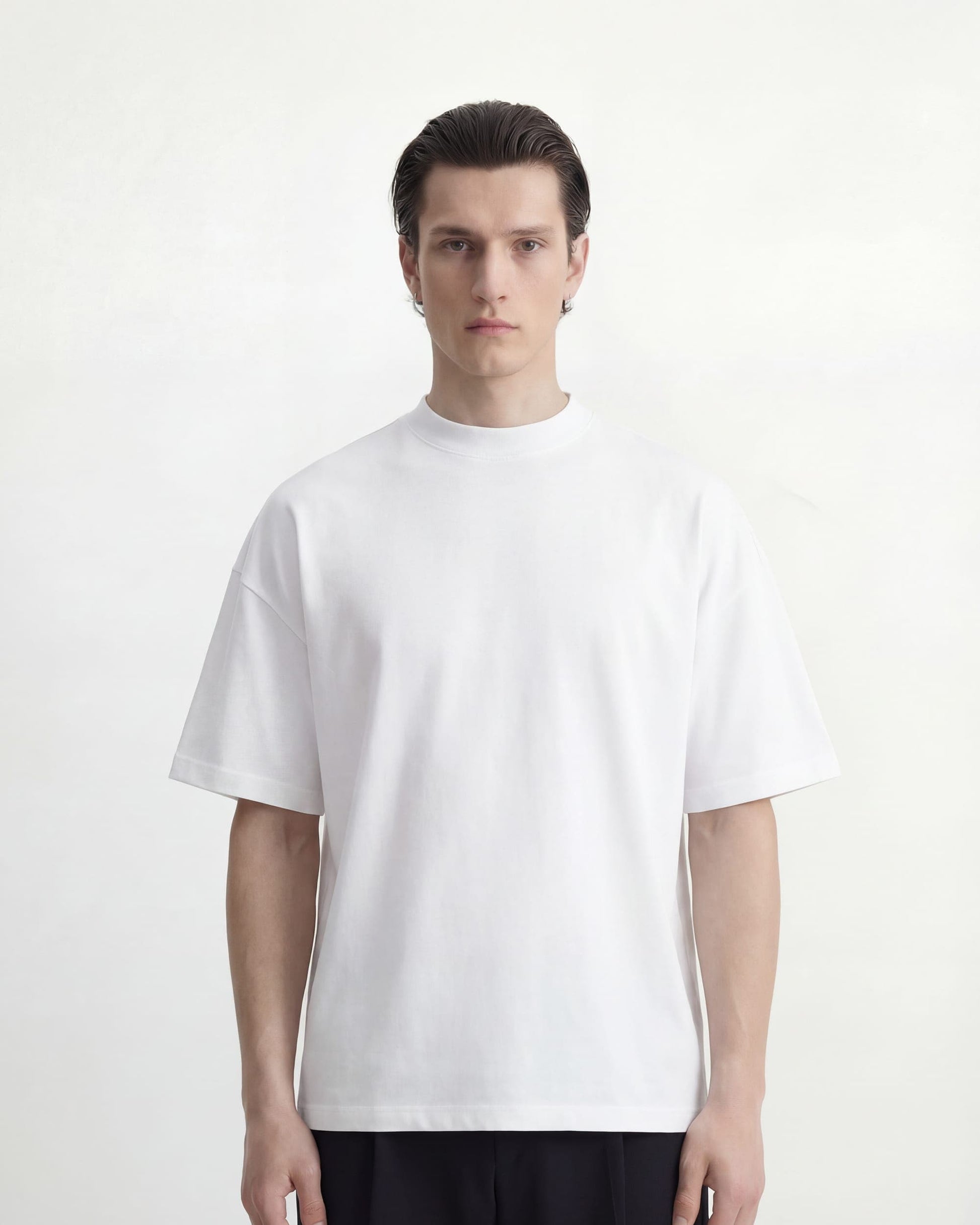 SEMIYU T-Shirt BOX T-SHIRT MOCK NECK