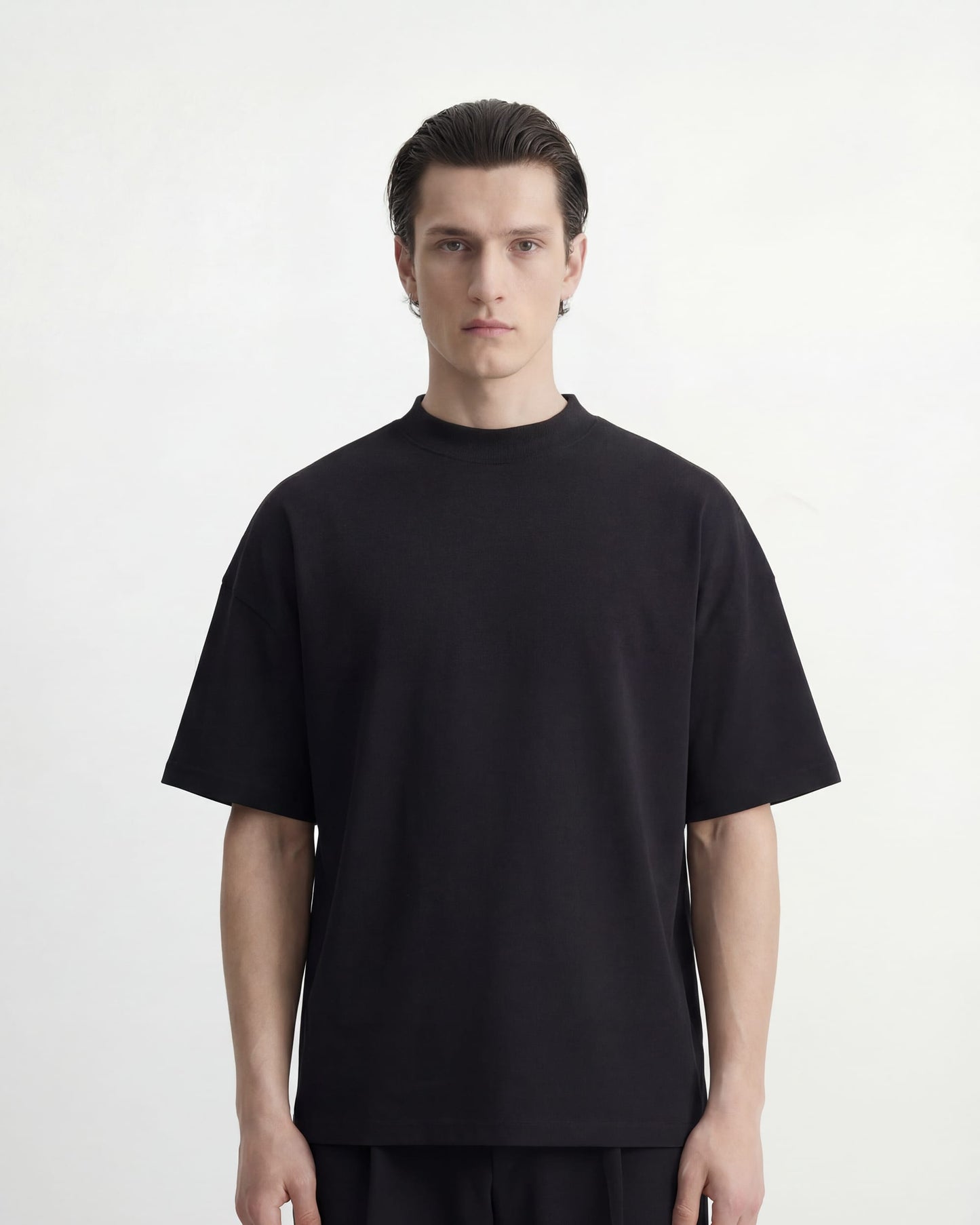 SEMIYU T-Shirt BOX T-SHIRT MOCK NECK