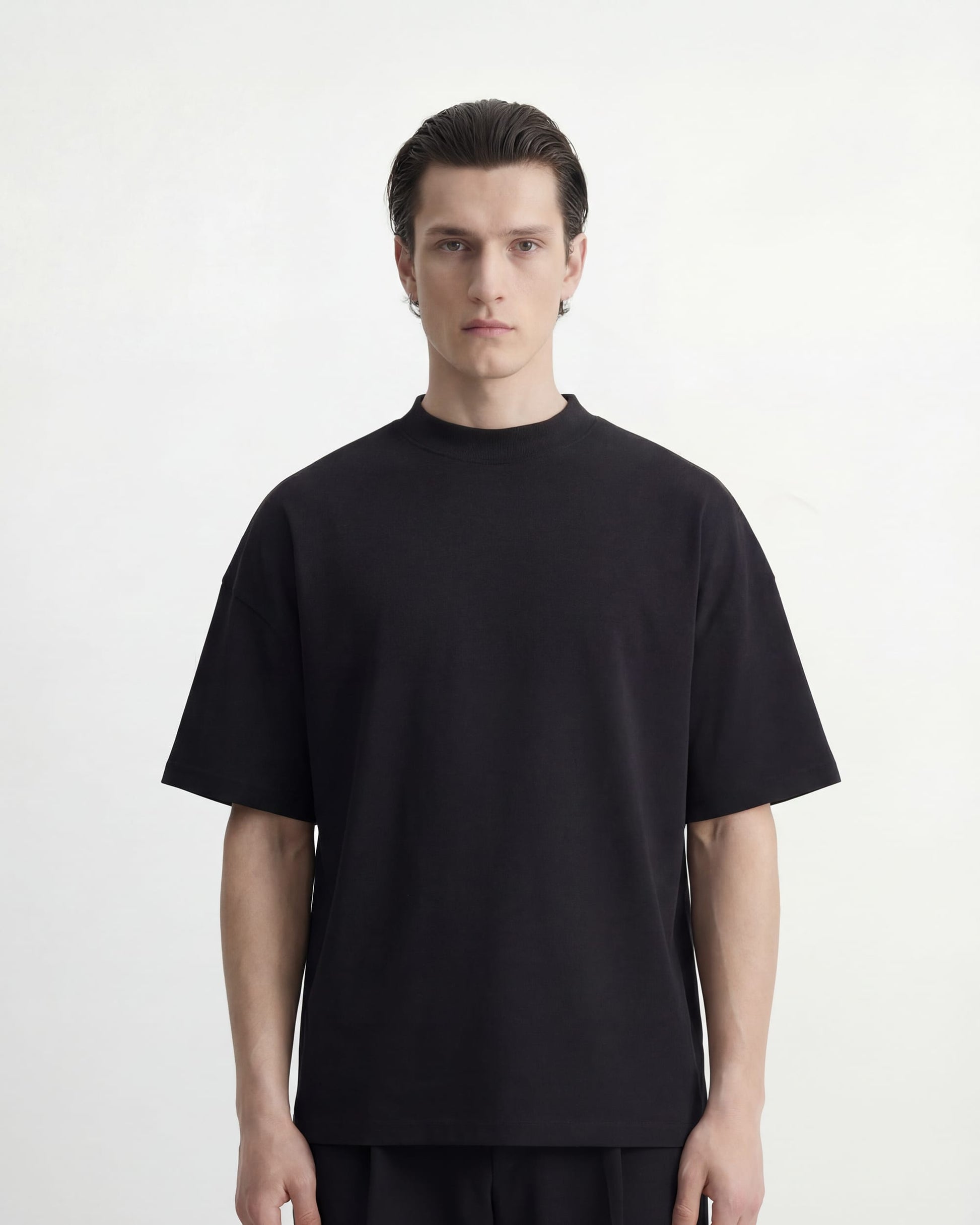 SEMIYU T-Shirt BOX T-SHIRT MOCK NECK