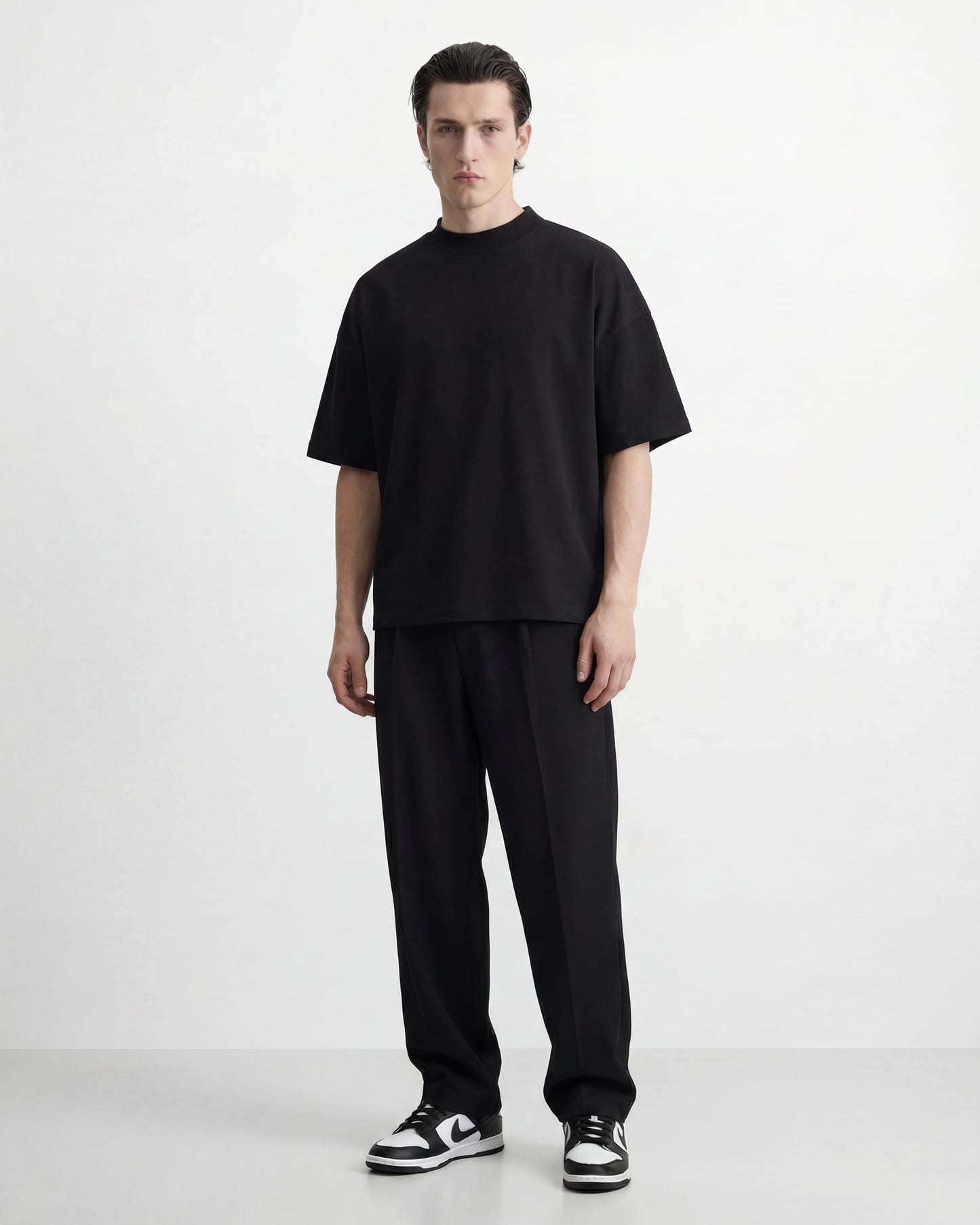 SEMIYU T-Shirt BOX T-SHIRT MOCK NECK