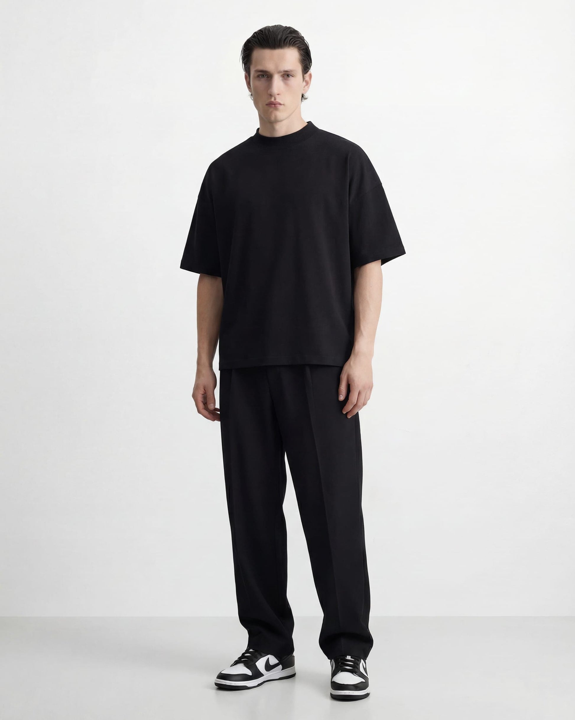 SEMIYU T-Shirt BOX T-SHIRT MOCK NECK