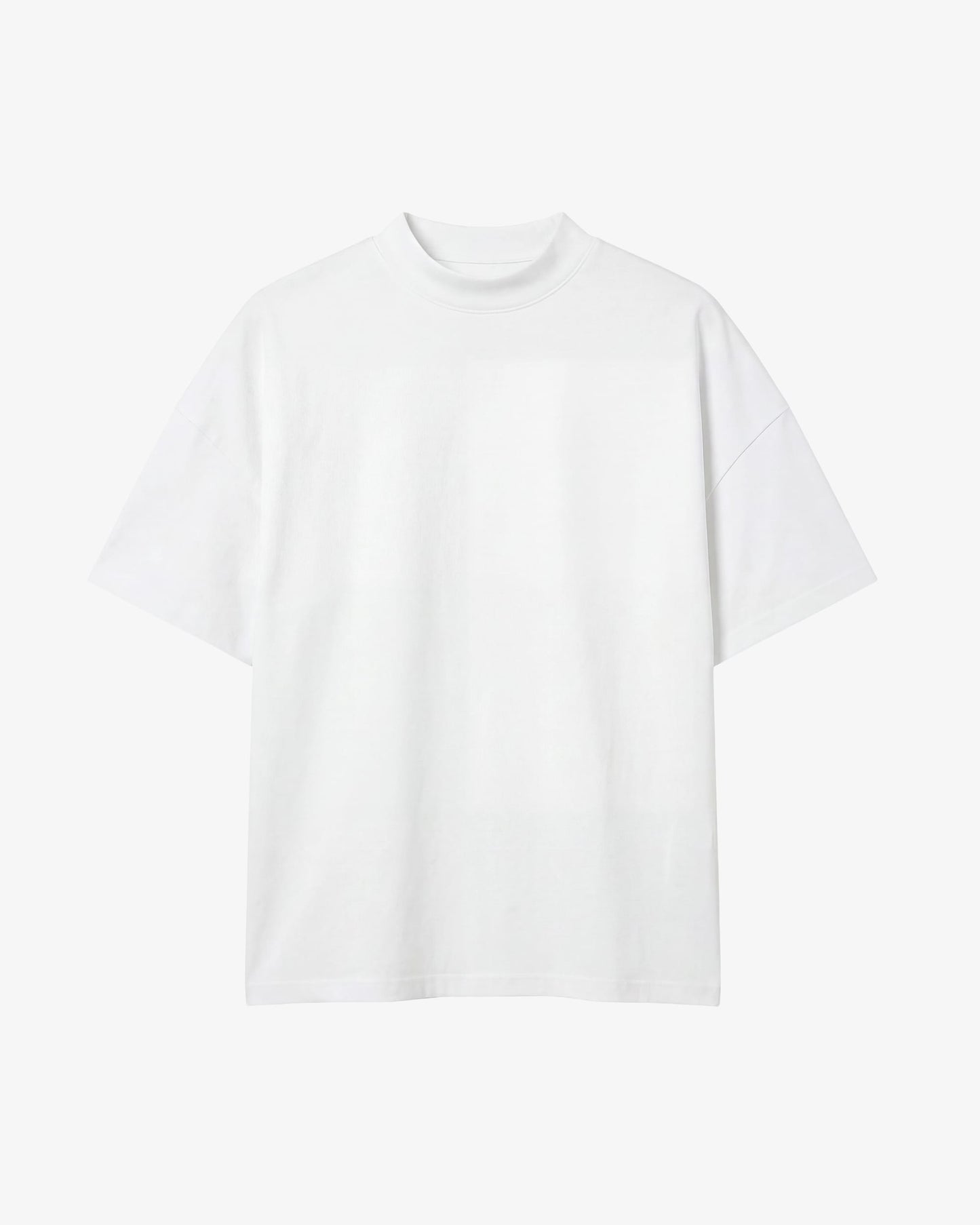 SEMIYU T-Shirt Weiß / XS BOX T-SHIRT MOCK NECK
